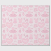 Cadeau Papier d'enveloppement de vêtements de ballet - Ar (Plat)
