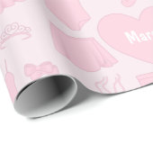 Cadeau Papier d'enveloppement de vêtements de ballet - Ar (Coin rond)