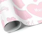 Cadeau Papier d'enveloppement de vêtements de ballet - Ar (Coin rond)