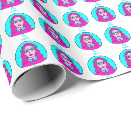 Cadeau Papier d'enveloppement de virus (Coin rond)
