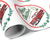 Cadeau Papier d'enveloppement de voiture classique Holida (Coin rond)