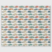 Cadeau Papier d'enveloppement de voitures classiques Merc (Plat)