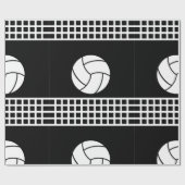 Cadeau Papier d'enveloppement de volley-ball (Plat)