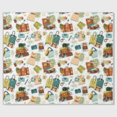 Cadeau Papier d'enveloppement de voyage de vacances (Plat)