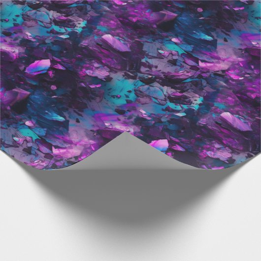 Cadeau Papier d'enveloppement d'eau violet Opal Crystals (Coin)