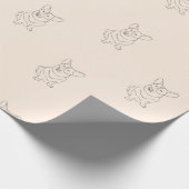 Cadeau Papier d'enveloppement décoré Corgi Dog (Coin)