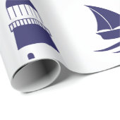 Cadeau Papier d'enveloppement d'éléments marins (Coin rond)