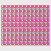 Cadeau Papier d'enveloppement d'éléphant mignon (Plat)