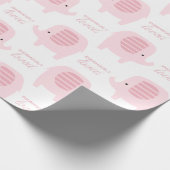 Cadeau Papier d'enveloppement d'éléphant mignon pour bébé (Coin)