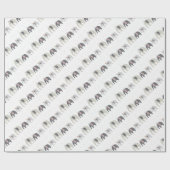 Cadeau Papier d'enveloppement d'éléphants (Plat)