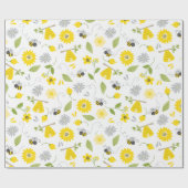 Cadeau Papier d'enveloppement des abeilles et des abeille (Plat)