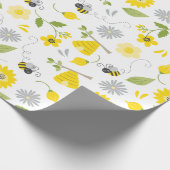 Cadeau Papier d'enveloppement des abeilles et des abeille (Coin)
