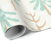 Cadeau Papier d'enveloppement des arbres de Noël (Coin rond)