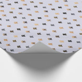 Cadeau Papier d'enveloppement des boutons de corgi (Coin)