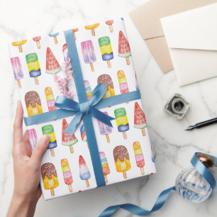 Cadeau Papier d'enveloppement des capsules d'aquarelle