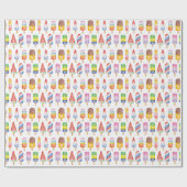 Cadeau Papier d'enveloppement des capsules d'aquarelle (Plat)