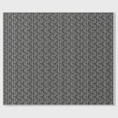 Cadeau Papier d'enveloppement des cercles d'argent solide (Plat)