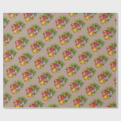 Cadeau Papier d'enveloppement des cloches de Noël (Plat)