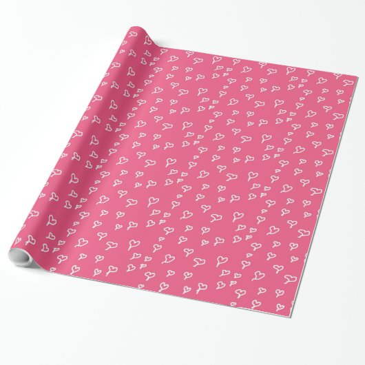 Cadeau Papier d'enveloppement des coeurs (Déroulé)