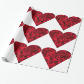 Cadeau Papier d'enveloppement des coeurs roses (Déroulé)