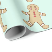 Cadeau Papier d'enveloppement des cookies de Noël (Coin rond)