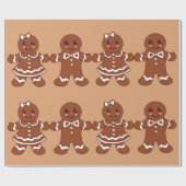 Cadeau Papier d'enveloppement des cookies de Noël (Plat)