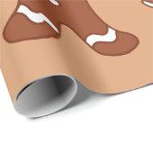 Cadeau Papier d'enveloppement des cookies de Noël (Coin rond)