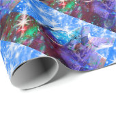 Cadeau Papier d'enveloppement des dimensions des astronau (Coin rond)