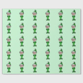 Cadeau Papier d'enveloppement des elfes de Noël (Plat)