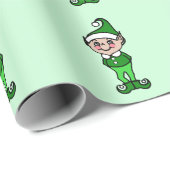 Cadeau Papier d'enveloppement des elfes de Noël (Coin rond)