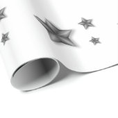 Cadeau Papier d'enveloppement des étoiles (Coin rond)