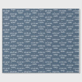 Cadeau Papier d'enveloppement des étoiles blanches de gra (Plat)