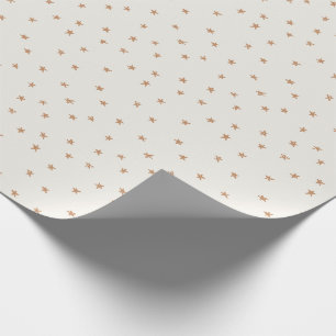Cadeau Papier d'enveloppement des étoiles d'or