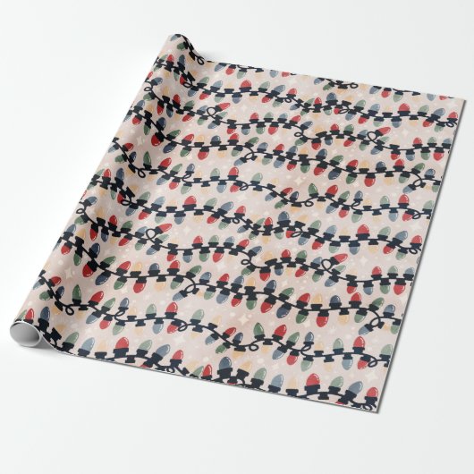 Cadeau Papier d'enveloppement des feux de vacances (Déroulé)