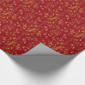 Cadeau Papier d'enveloppement des filaments d'or (Coin)