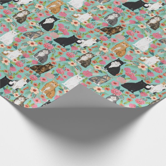 Cadeau Papier d'enveloppement des flacons de chat (Coin)