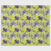 Cadeau Papier d'enveloppement des fleurs d'aquarelle (Plat)