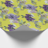 Cadeau Papier d'enveloppement des fleurs d'aquarelle (Coin)