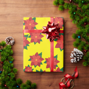 Cadeau Papier d'enveloppement des fleurs de l'étoile de N