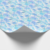 Cadeau Papier d'enveloppement des flocons de neige géants (Coin)