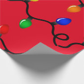 Cadeau Papier d'enveloppement des lumières de Noël (Coin)