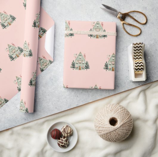 Cadeau Papier d'enveloppement des maisons de fête (Artisanat)