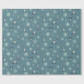 Cadeau Papier d'enveloppement des objets d'hiver - Peacoc (Plat)
