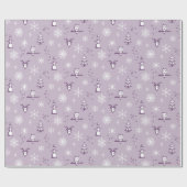 Cadeau Papier d'enveloppement des objets d'hiver - poussi (Plat)