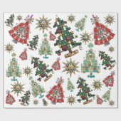 Cadeau Papier d'enveloppement des ornements de Noël (Plat)