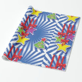 Cadeau Papier d'enveloppement des ornements de Noël (Déroulé)