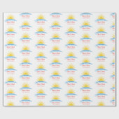 Cadeau Papier d'enveloppement des parfums de coucher de s (Plat)