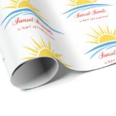 Cadeau Papier d'enveloppement des parfums de coucher de s (Coin rond)