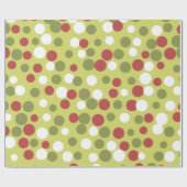 Cadeau Papier d'enveloppement des points de Noël de la ch (Plat)