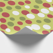 Cadeau Papier d'enveloppement des points de Noël de la ch (Coin)